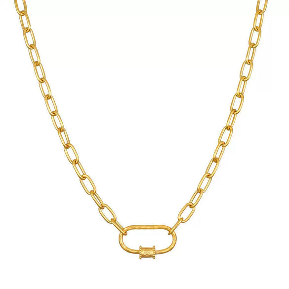 Stainless Steel Heart And Animal Pendant Necklace With Vacuum Electroplated 18K Gold Color Retention