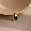 Stainless Steel Heart And Animal Pendant Necklace With Vacuum Electroplated 18K Gold Color Retention