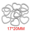 Stainless Steel Heart And Oval Water Drop Diy Handmade Jewelry Accessories Cartoon Geometric Style With Electroplating