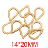 Stainless Steel Heart And Oval Water Drop Diy Handmade Jewelry Accessories Cartoon Geometric Style With Electroplating