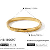 Stainless Steel Heart And Star Pattern Bracelet With Zircon Inlay And Vacuum Electroplated Finish