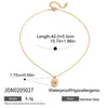 Stainless Steel Heart And Star Pendant Necklace Electroplated For Women