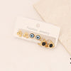 Stainless Steel Heart Butterfly Earring Set With Electroplating