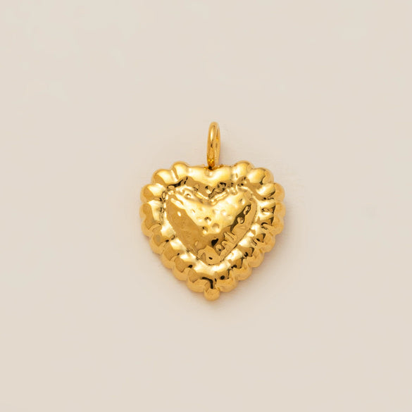Stainless Steel Heart Butterfly Pendant Animal Necklace With Vacuum Electroplated 18K Gold Color Retention
