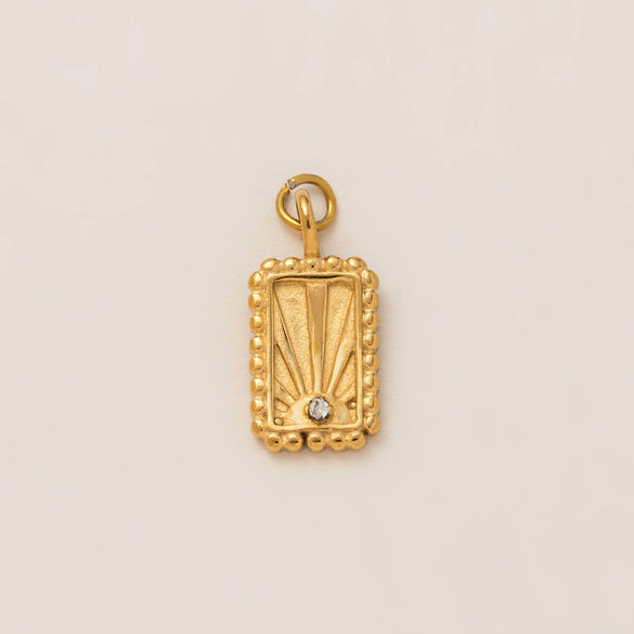 Stainless Steel Heart Butterfly Pendant Animal Necklace With Vacuum Electroplated 18K Gold Color Retention