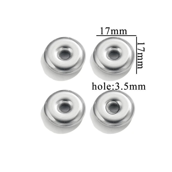 Stainless Steel Heart Fivepointed Star Large Hole Hexagonal Partition Fish Pattern Diy Jewelry Necklace Making Supplies Accessories With Electroplating