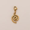 Stainless Steel Heart Geometric Pendant Luggage Chain With Furnace Vacuum Electroplated 18K Gold Color Retention