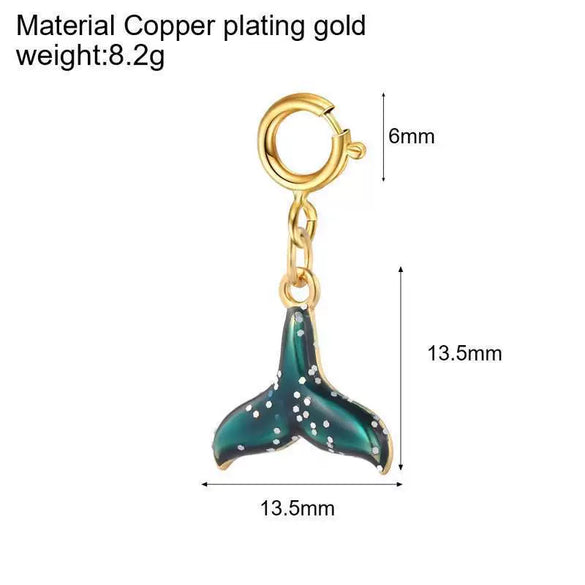 Stainless Steel Heart Geometric Pendant Luggage Chain With Furnace Vacuum Electroplated 18K Gold Color Retention