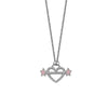 Stainless Steel Heart Geometric Pendant Luggage Chain With Furnace Vacuum Electroplated 18K Gold Color Retention