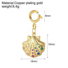 Stainless Steel Heart Geometric Pendant Luggage Chain With Furnace Vacuum Electroplated 18K Gold Color Retention
