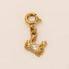 Stainless Steel Heart Geometric Pendant Luggage Chain With Furnace Vacuum Electroplated 18K Gold Color Retention