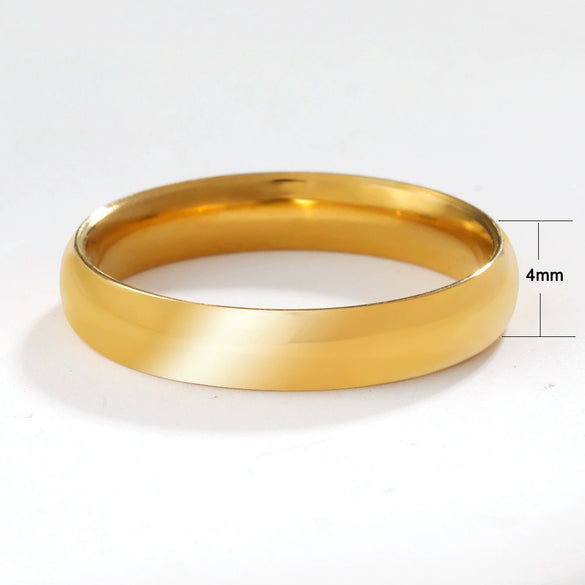 Stainless Steel Heart Hollow Geometric Stacked Style Electroplated Unisex Ring