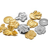 Stainless Steel Heart Leaf Flower Pendant Jewelry For Women With Electroplating Treatment