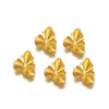 Stainless Steel Heart Leaf Flower Pendant Jewelry For Women With Electroplating Treatment
