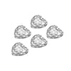 Stainless Steel Heart Leaf Flower Pendant Jewelry For Women With Electroplating Treatment