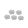Stainless Steel Heart Leaf Flower Pendant Jewelry For Women With Electroplating Treatment