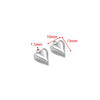 Stainless Steel Heart Love Pendant Electroplated Jewelry Accessories For Necklace And Bracelet