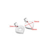 Stainless Steel Heart Love Pendant Electroplated Jewelry Accessories For Necklace And Bracelet