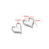 Stainless Steel Heart Love Pendant Electroplated Jewelry Accessories For Necklace And Bracelet