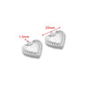 Stainless Steel Heart Love Pendant Electroplated Jewelry Accessories For Necklace And Bracelet