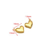Stainless Steel Heart Love Pendant Electroplated Jewelry Accessories For Necklace And Bracelet
