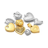 Stainless Steel Heart Love Pendant Electroplated Jewelry Accessories For Necklace And Bracelet