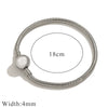 Stainless Steel Heart Pattern Beads Bracelet With Openable Snake Chain And Electroplating Treatment