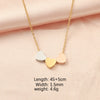 Stainless Steel Heart Pattern Threeheart Necklace