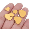 Stainless Steel Heart Pendant Electroplated Handmade Jewelry