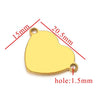 Stainless Steel Heart Pendant Electroplated Handmade Jewelry