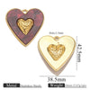 Stainless Steel Heart Pendant Electroplating Jewelry Accessories For Diy Necklace And Bracelet