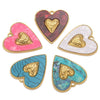 Stainless Steel Heart Pendant Electroplating Jewelry Accessories For Diy Necklace And Bracelet