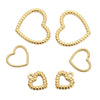 Stainless Steel Heart Pendant Necklace Simple Style Electroplated