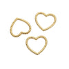 Stainless Steel Heart Pendant Necklace Simple Style Electroplated