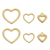 Stainless Steel Heart Pendant Necklace Simple Style Electroplated