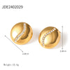 Stainless Steel Heart Shape Electroplated Women's Earrings