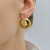 Stainless Steel Heart Shape Electroplated Women's Earrings