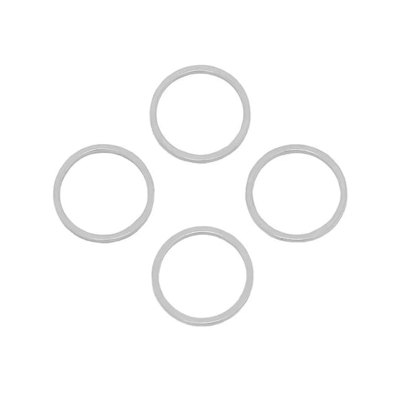 Stainless Steel Heart Shape Jewelry Connection Accessories For Diy Necklace Bracelet Earrings With Electroplating Treatment