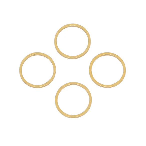 Stainless Steel Heart Shape Jewelry Connection Accessories For Diy Necklace Bracelet Earrings With Electroplating Treatment