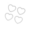Stainless Steel Heart Shape Jewelry Connection Accessories For Diy Necklace Bracelet Earrings With Electroplating Treatment