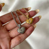 Stainless Steel Heart Shape Love Zirconium Necklace Vacuum Plated 18K Gold