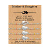 Stainless Steel Heart Shape Mom Daughter Bracelet For Women Sweet Versatile Electroplated Charm Bracelet