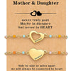 Stainless Steel Heart Shape Mom Daughter Bracelet For Women Sweet Versatile Electroplated Charm Bracelet