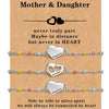 Stainless Steel Heart Shape Mom Daughter Bracelet For Women Sweet Versatile Electroplated Charm Bracelet