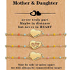 Stainless Steel Heart Shape Mom Daughter Bracelet For Women Sweet Versatile Electroplated Charm Bracelet
