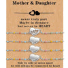 Stainless Steel Heart Shape Mom Daughter Bracelet For Women Sweet Versatile Electroplated Charm Bracelet