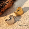 Stainless Steel Heart Shape Natural Geometric Open Ring Jewelry