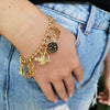 Stainless Steel Heart Shape Pendant With Vacuum Plating 18K Gold Color Fashion Casual Style