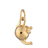 Stainless Steel Heart Shape Pendant With Vacuum Plating 18K Gold Color Fashion Casual Style