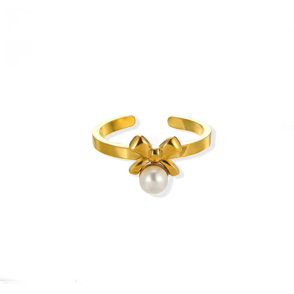 Stainless Steel Heart Shape Ring Electroplating Design Love Does Not Fade Zircon Women's